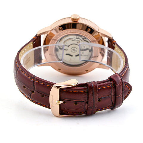 Odyssey: Rosewood Luxe (Rose Gold with Brown Strap)