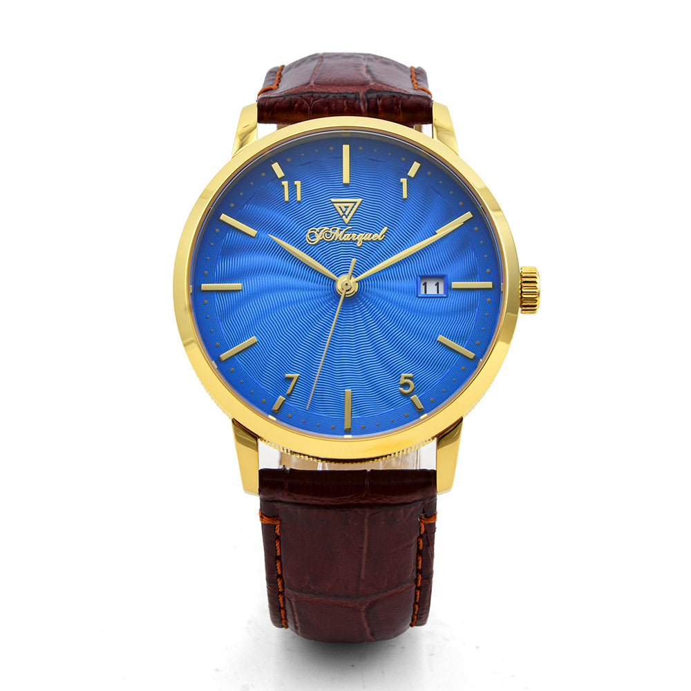 Odyssey: Sapphire Voyage (Blue with Brown Strap)