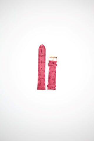 Fuchsia Leather Strap