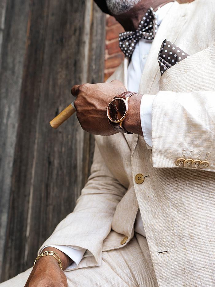 J Marquel Daydream Bronze Solace watch in brown sunray — premium unisex watch